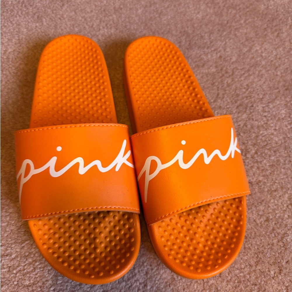 PINK Victoria's Secret Orange Sandals